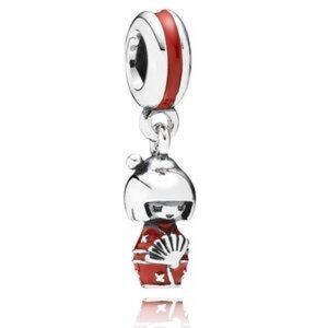 Pandora Japanese Doll Pendant Charm
